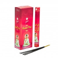 Flute incense sticks - Kuan Yin, square packs - 6 x 20 sticks 